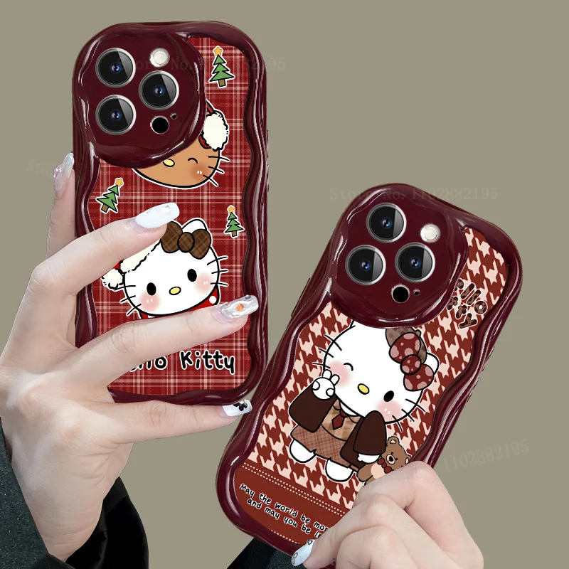 Winter Hello Kitty Soft TPU Case For Xiaomi Redmi Note 12 Turbo K30 K40 K50 Pro K60 Ultra Mi Poco X5 F3 F5 11 Lite 12S 12X 13 14