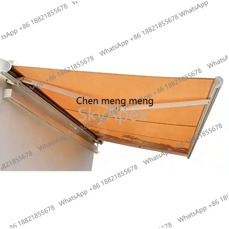 A55 Manual Retractable  Folding  Arm Awning - Heavy-Duty Aluminum Alloy Porch Canopy  With Full UV Block Strong Sun Shade Protec