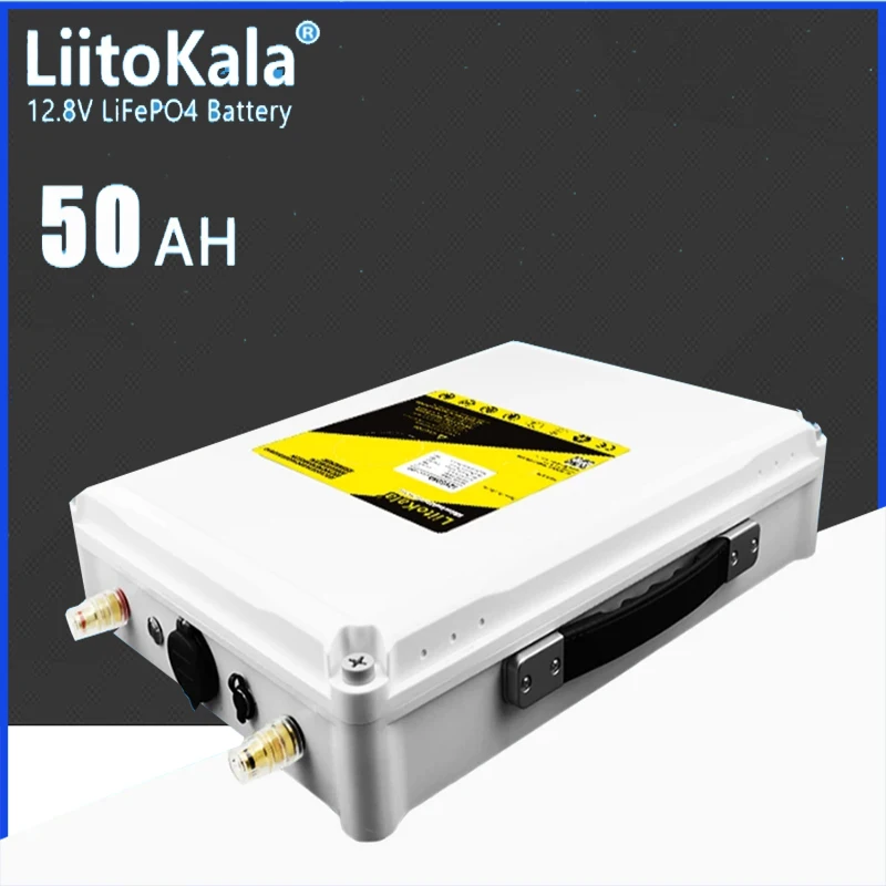 

LiitoKala 12.8V/12V 50Ah Multifunction LiFePO4 Battery 5V USB PD/QC3.0 Rechargeable for Solar Energy Electric Vehicle Charger