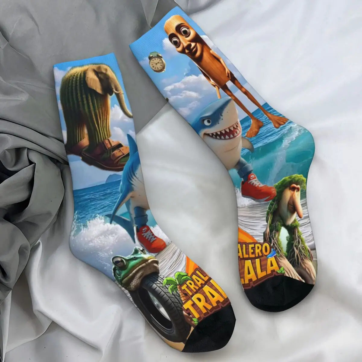 

Italian Brainrot Meme Stockings Men Socks Soft Casual Socks Autumn Skateboard Anti Sweat Pattern Socks Birthday Present