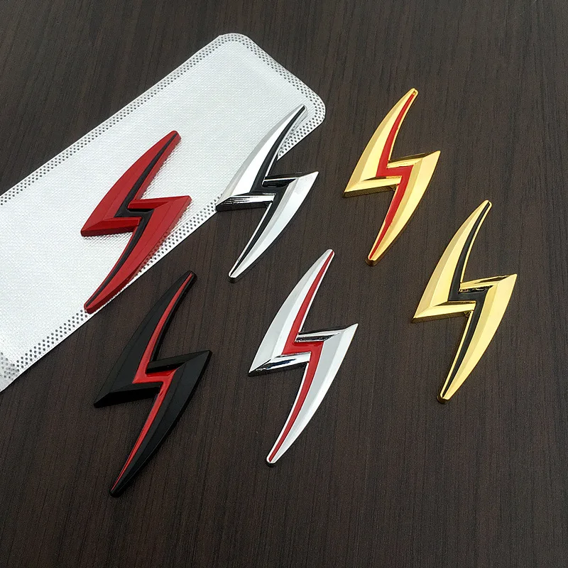 3D Metal S Lightning Logo Car Rear Trunk Fender Emblem Badge Decals For Nissan S10 S11 S12 S13 S14 S15 200SX 240SX