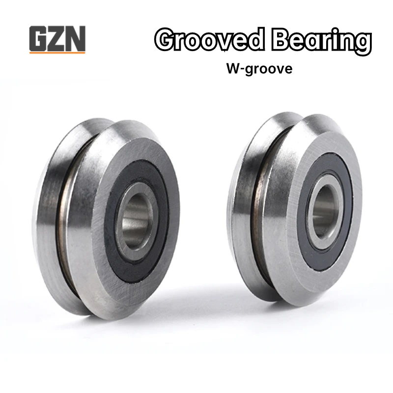 1PCS W0 4X14.84X6.35 90° W Type Grooved Bearing Spring Machine Pulley Straightening and Straightening Rail Roller Bearings