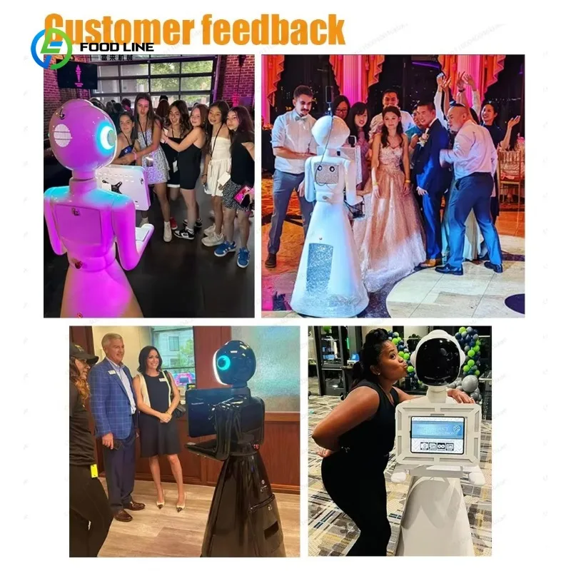 Advertising Photo Booth Robot Roaming Selfie Machine Smart Marketing Tool for Brand Activation Events Exhibition Customized