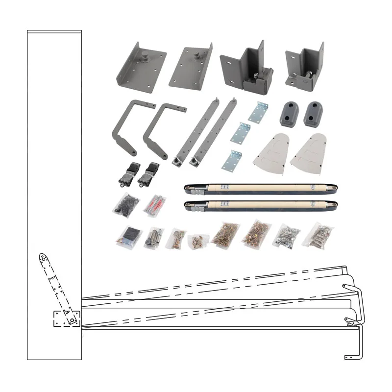 DIY Wall Bed Hinge Mechanism Kit Invisible Vertical Horizontal Murphy Bed Lift Accessories Folding Hide Board Hinge Space-Saving