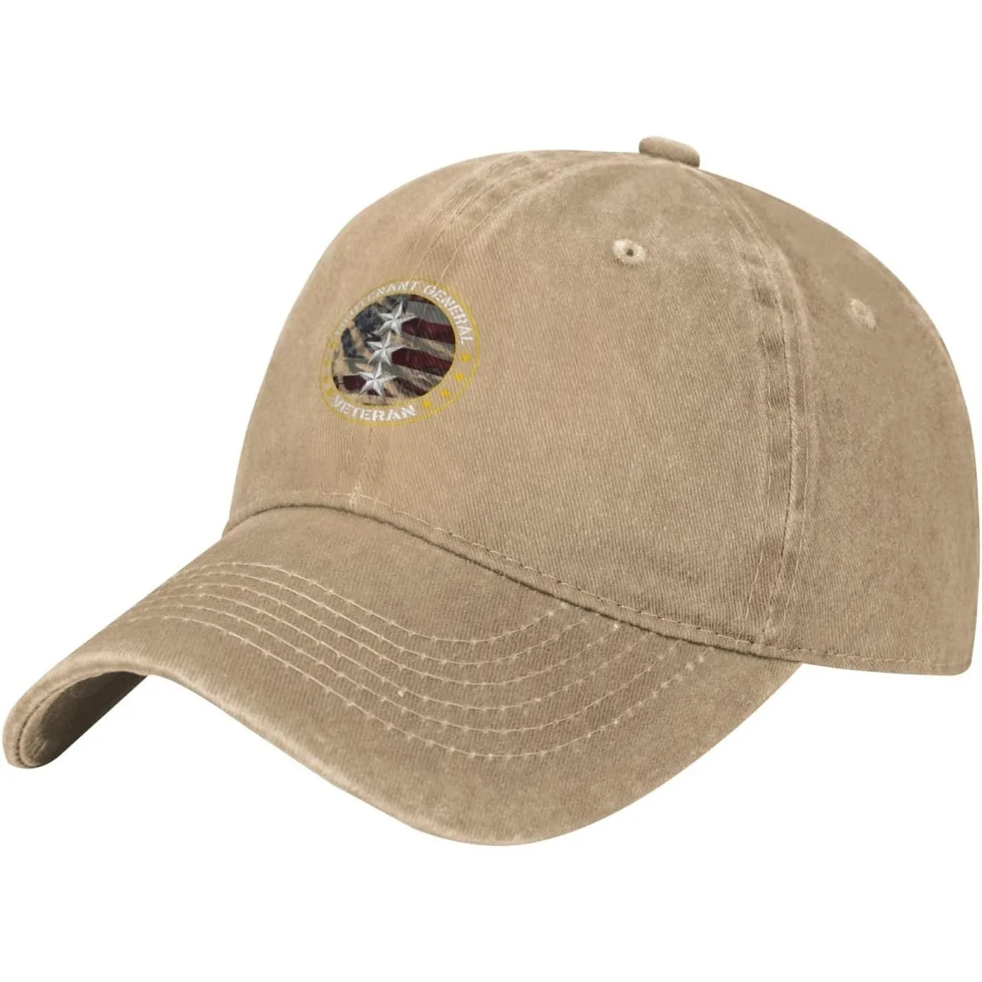 Lieutenant General Veteran Baseball Cap Washed Cotton Low Profile Breathable Adjustable Dad Hat