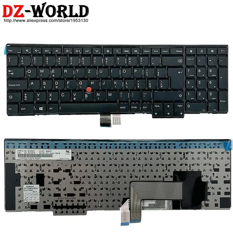 Imagem -06 - Teclado Retroiluminação Sk-russo para Lenovo Thinkpad P50s T560 W540 T540p W541 T550 W550s L540 L560 L570 E531 E540 04y2489 00pa640