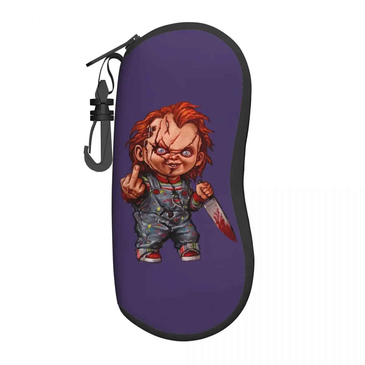 Custom The Killer Doll Chucky Shell Glasses Case Unisex Cool Child's Play Horror Movie Eyeglasses  Sunglasses Protector Box