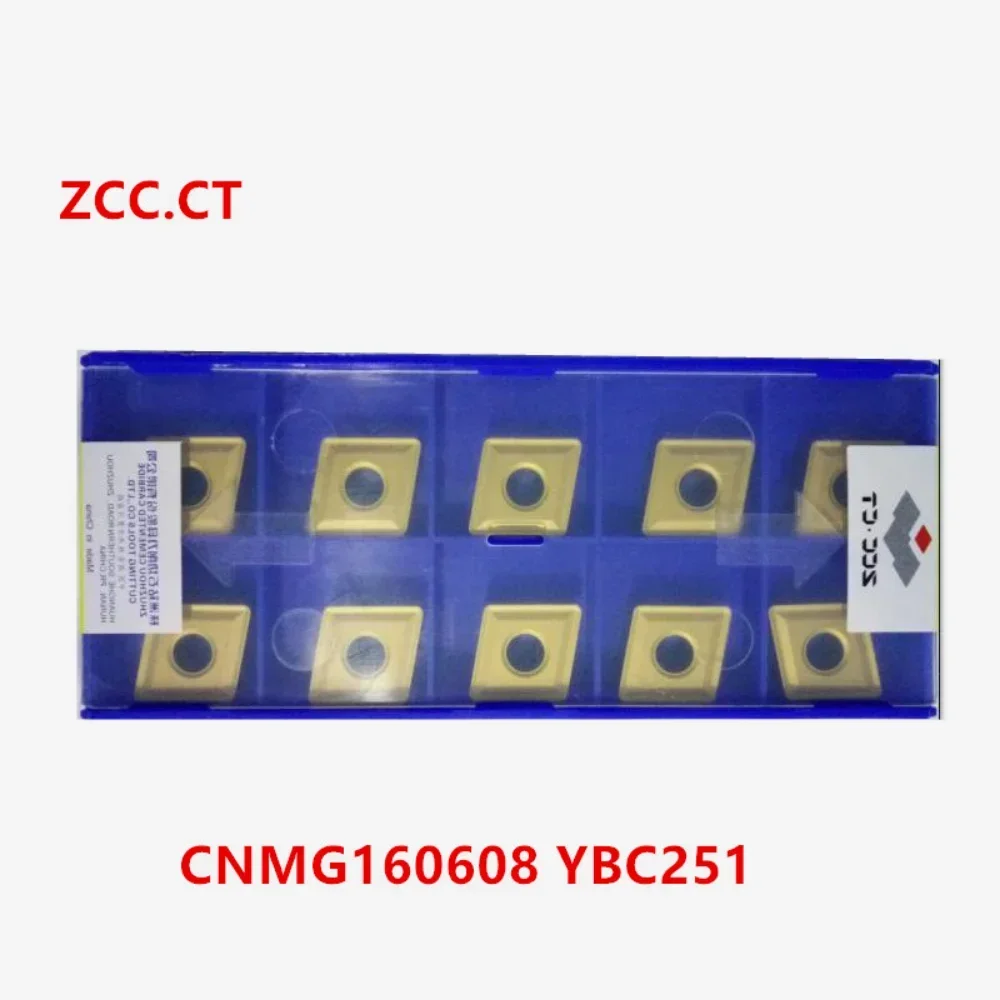 ZCC.CT 10P  CNMG160608/160612/190608/190612/190616 -PM / -DR  YBC251 Indexable turning tool Insert CNC Carbide Insert For steel