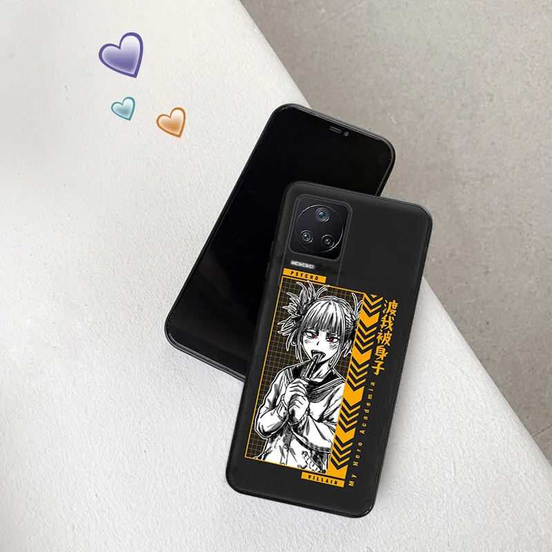 Matte Phone Case for Xiaomi Mi Poco F3 F4 F5 X3 X4 X5 M3 M4 Pro M5 C40 C50 C51 M5S Midoriya Izuku Hero Academia Black Soft Cover