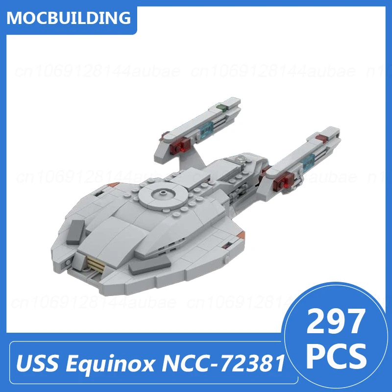 USS Equinox NCC-72381 Model Moc Building Blocks Diy Assemble Bricks Space Educational Creative Display Xmas Toys Gifts 297PCS