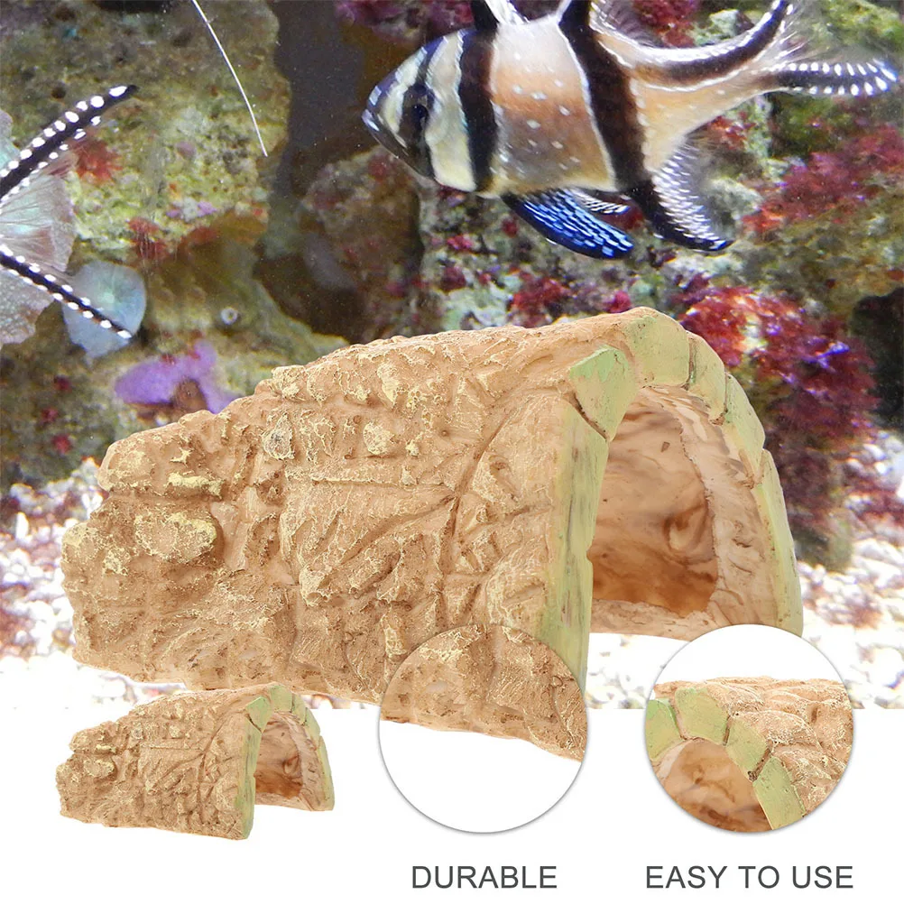 

Tortoise Accessories Turtle Natural Terrarium Decor Reptile Tank Khaki Basking Dock