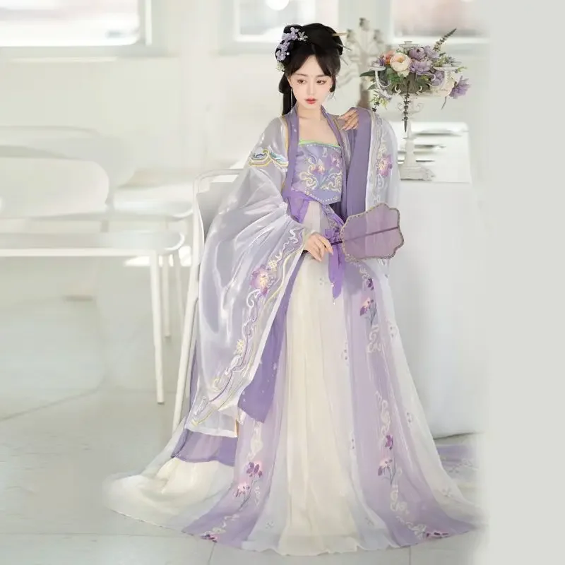 

Hanfu Dress Women Ancient Chinese Hanfu 8pcs Sets Female Fairy Cosplay Costume Summer Dance Dress Hanfu Party Outfit For Women