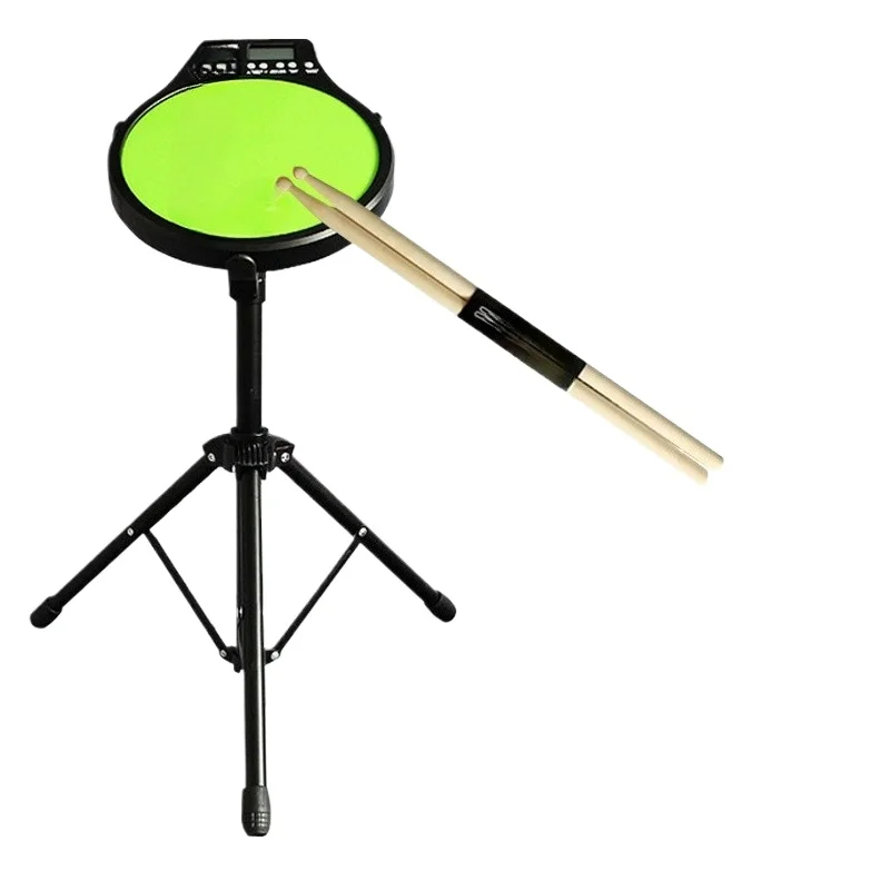 

Eno Dumb Pad Drum Set Practice Mute Pad 12 Inch Percussion Board Muffler Pad Jazz Drum 3-in-1 Section