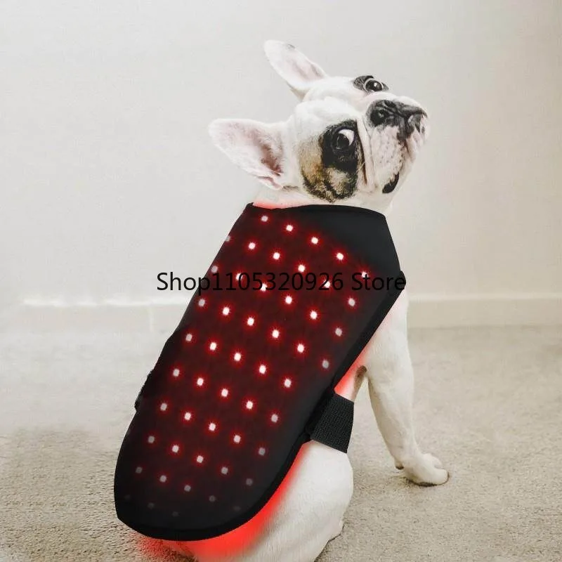 Size S Infrared Red Light Therapy Wrap for Pet Back Abdomen Pain Relief Fracture Recovery Portable Timing