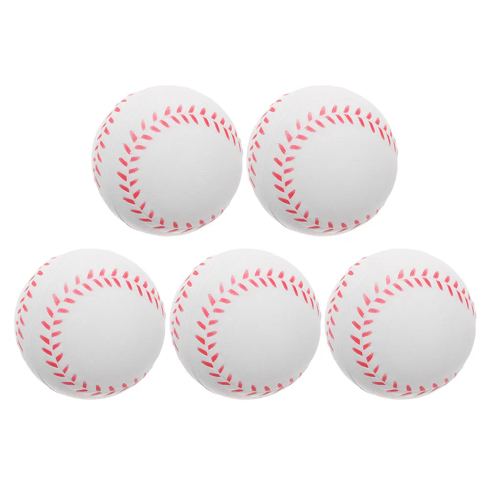 

5Pcs Kids Training Baseballs Soft PU Foam Safe Indoor Outdoor Practice Balls Youth Baseball Skill Development Set