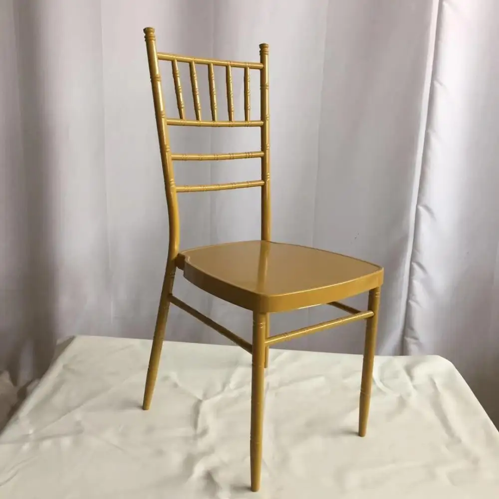 Modern Gold Iron Chiavari Chair Hotels Outdoor Weddings Party Wholesale Chiavari Chair Made Durable Event Hall Banquet