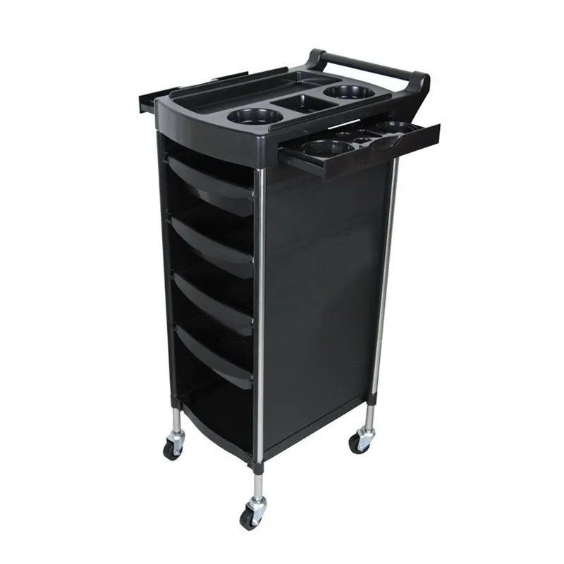 Stainless Steel Salon Trolley, Hairdressing Tool Cart for Barber Shop, Large Capacity Rolling Storage Cart for Hair Salon