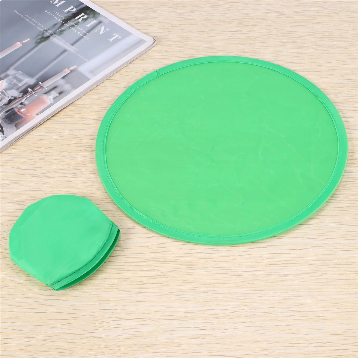 Foldable Round Fan-Green