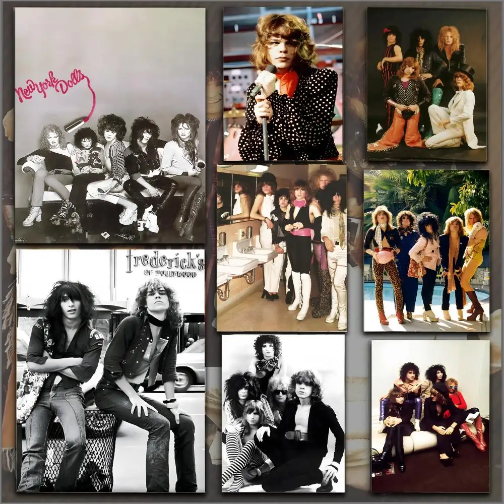 New York Dolls Poster Durable HD PVC Wall Art - Waterproof Soundproof For Home Office Bar
