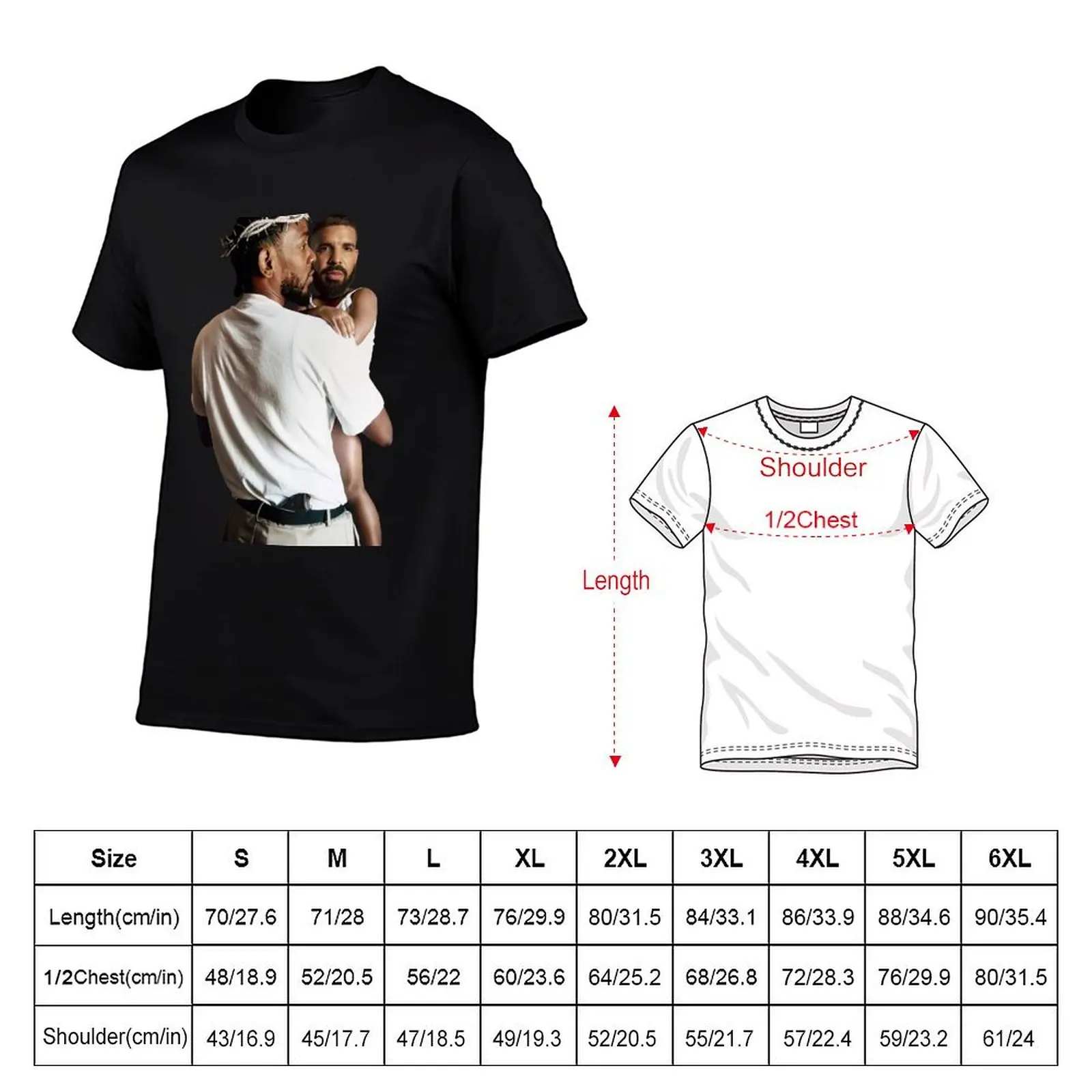 Kendrick Lamar Holding Baby Drake T-Shirt boys whites mens funny t shirts