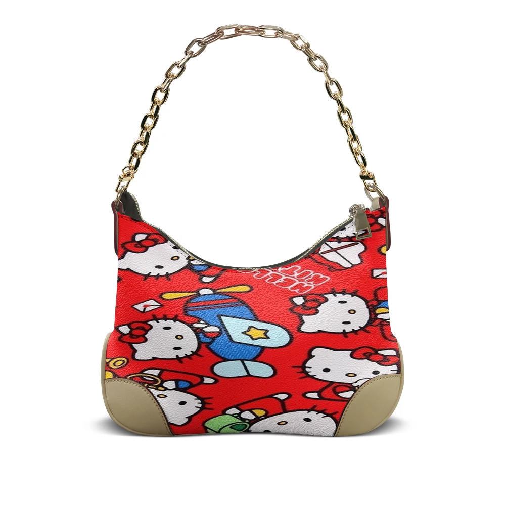 

High Quality Hello Kitty Customized version Cartoon Cute Design Women'S Bag 2026 New Cross-Body Bag For Parties Fashionable