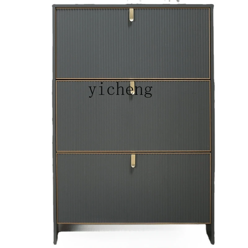 

Tqh Aluminum Alloy Tilting Home Doorway Corridor Storage Cabinet Simple Modern Custom Locker