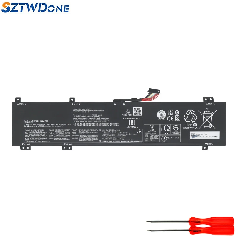 Аккумулятор SZTWDONE L22M4PC2 для ноутбука Lenovo Saviour Y7000P R7000P IRX8/ARX8 2023 L22C4PC2 L22B4PC2 15,44 V 80WH