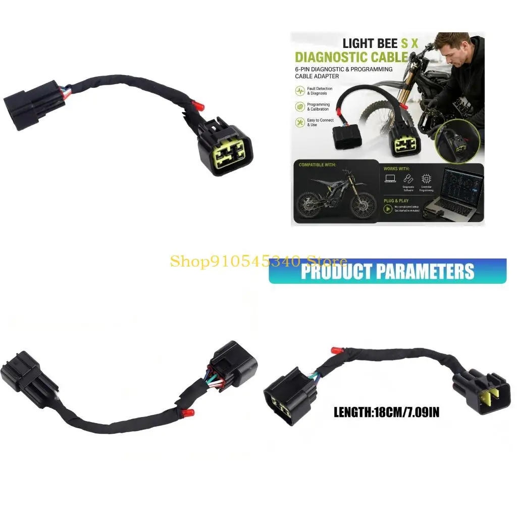 U2JA 6 Pin Programming Harness for Surron Light Diagnostic Repair and Service Use