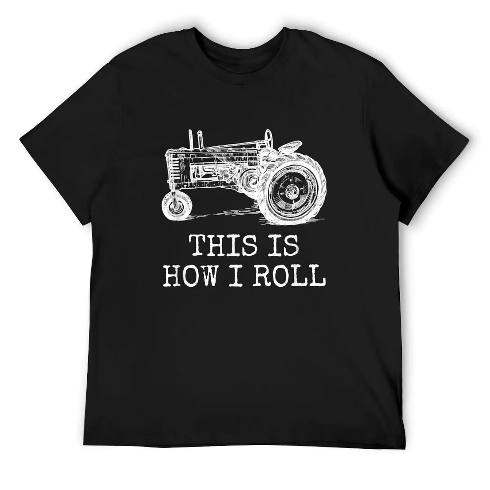 

Farming This Is How I Roll Tractor Farmer T-Shirt tees vintage clothes topping Clothing mens cotton t shirts