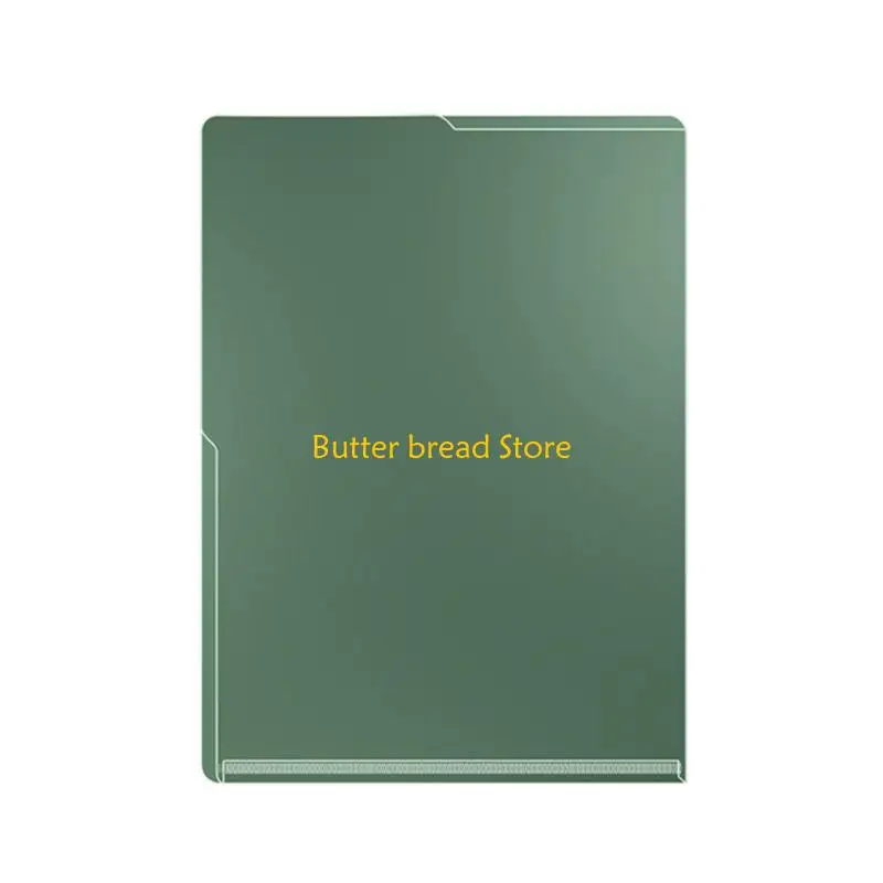 W89C 5pcs Libro transparente Cubierta papel mangas plástico Archivo plástico Top y lateral billeteras plástico para