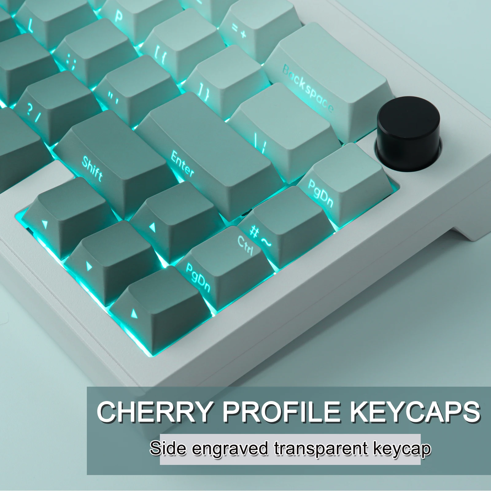 Zsozsó Meredekség keycaps Vadcseresznyefa Idom backlit Áttetsző seagrass keycap PBT sideprint keycap Moszat forgk61 87 104 keyboar