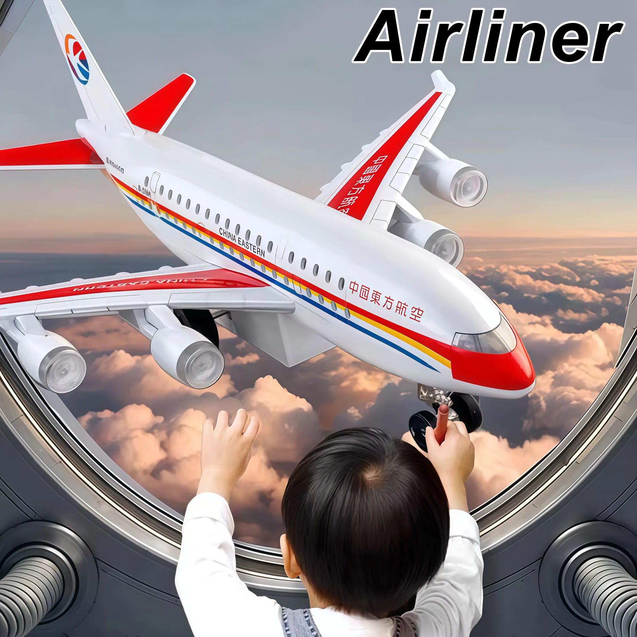 

1:32 Sichuan Airline China Eastern Airlines A380, литая под давлением модель автомобиля из сплава, игрушка, металлический корпус, звук, свет, отступить назад для мальчиков, Рождество