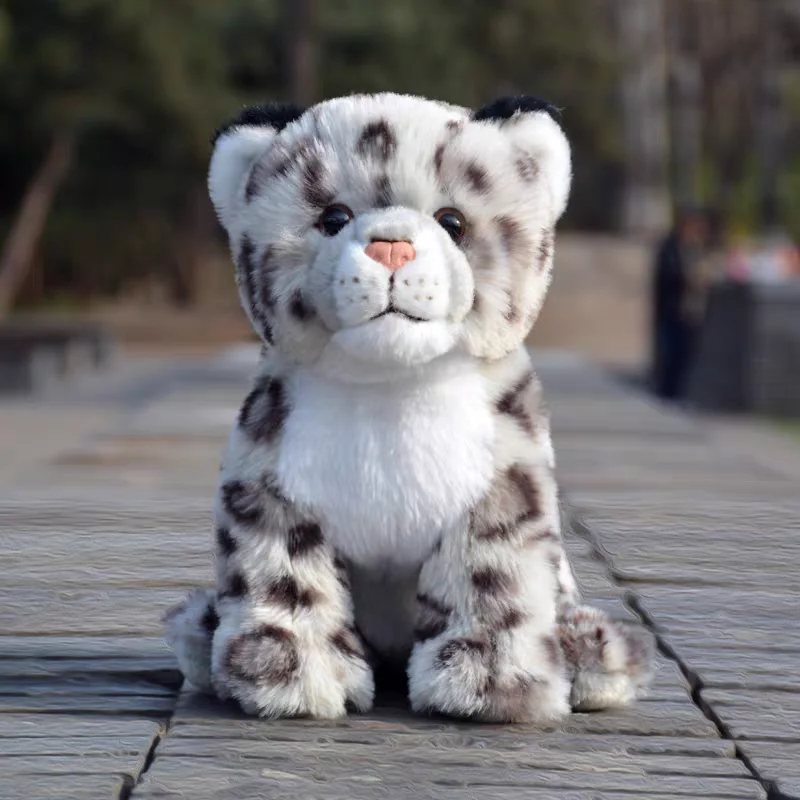 

Имитация снежного леопарда, плюшевая игрушка, мягкий и безопасный детский подарок, украшение дома, подарок на день рождения