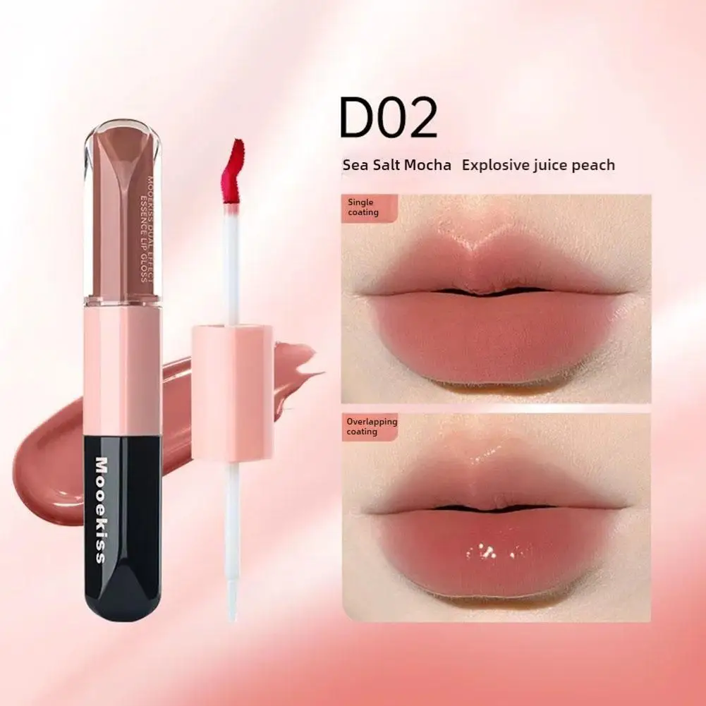 Mooekiss Double Headed Lip Gloss Lip Glaze Mirror Water Lip Matte Lip Red Gloss Gloss Gloss U2y0