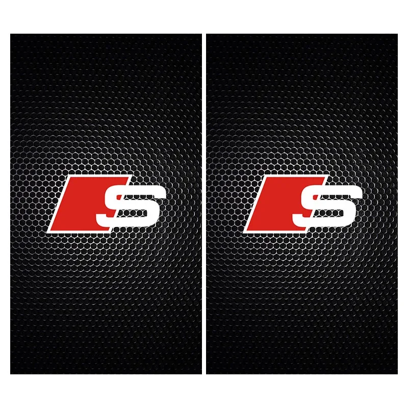 Car Emblems Center Pillar Anti-scratch Protector Films Stickers For Audi A4 A3 A5 A6 A7 A8 Q3 Q5 Q7 Q8 B5 B6 B7 B8 B9 Q7 8P 8V - view 2