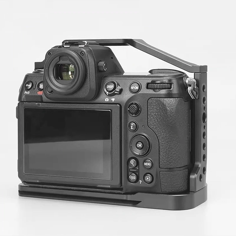 Camera Cage Aluminum Alloy Camera Video Cage Arca Quick Release Slot Video Stabilizer Mount For Nikon Z8 Camera