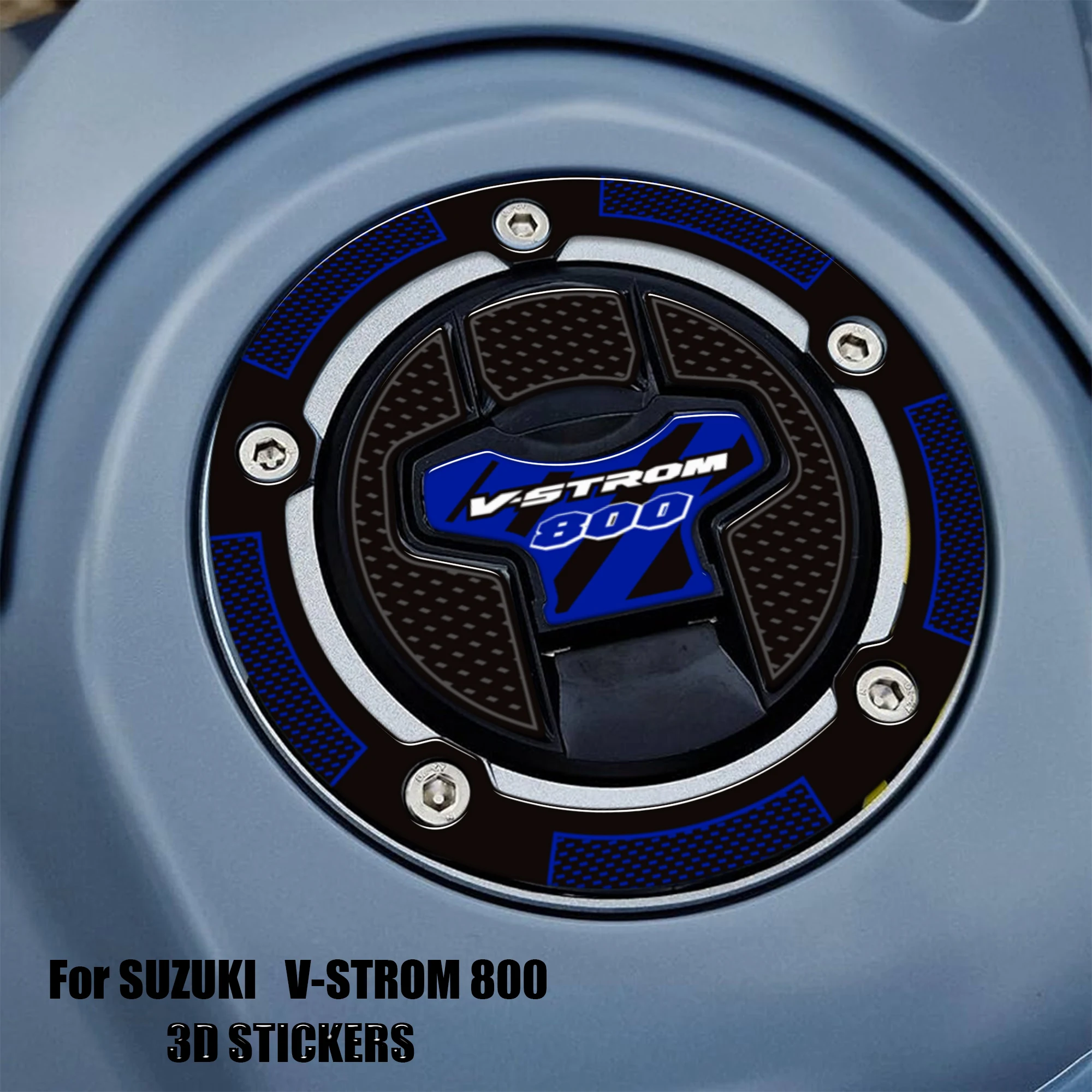 V-STROM 800DE VSTROM 800 DE FIT Suzuki Tank Pad Gas minyak lutut 3D stiker decal perekat pelindung petualangan 2023-2025