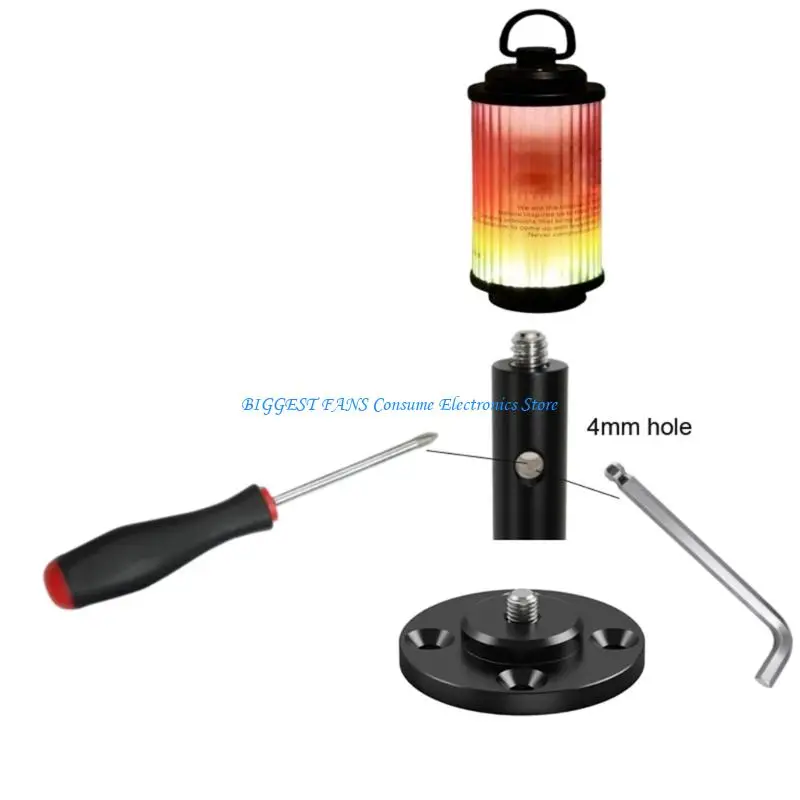 

1/4 Threaded Aluminum Extension Rod Adapter for camera phone holder led light