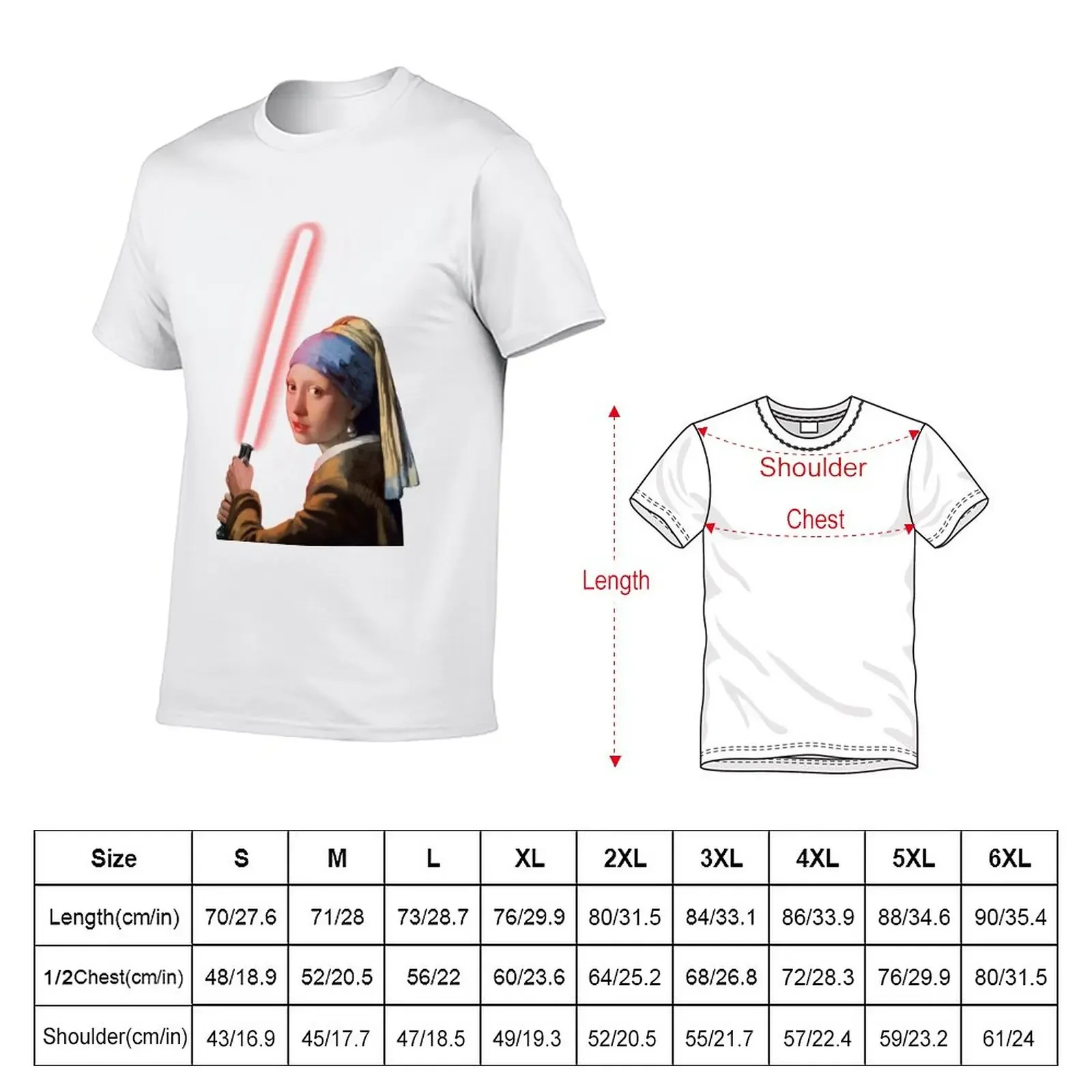 The Girl with the Lightsaber T-Shirt funnys plus sizes animal prinfor boys mens t shirt