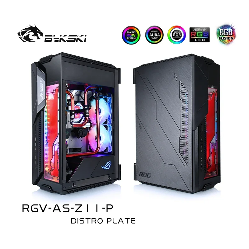 BYKSKI Acrylic Board Water Channel Solution use for ASUS ROG Z11 Case / Kit for CPU and GPU Block / Instead Reservoir