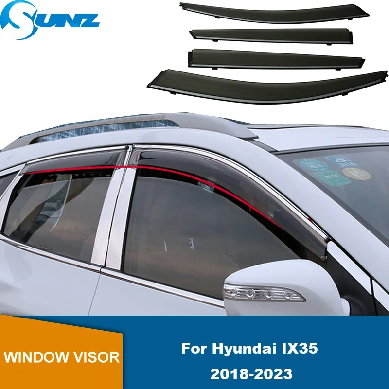 

Window Visor For Hyundai IX35 2018 2019 2020 2021 2022 2023 2024 Door Visor Wind Rain Sun Guard Deflector Shade Awning Shelter