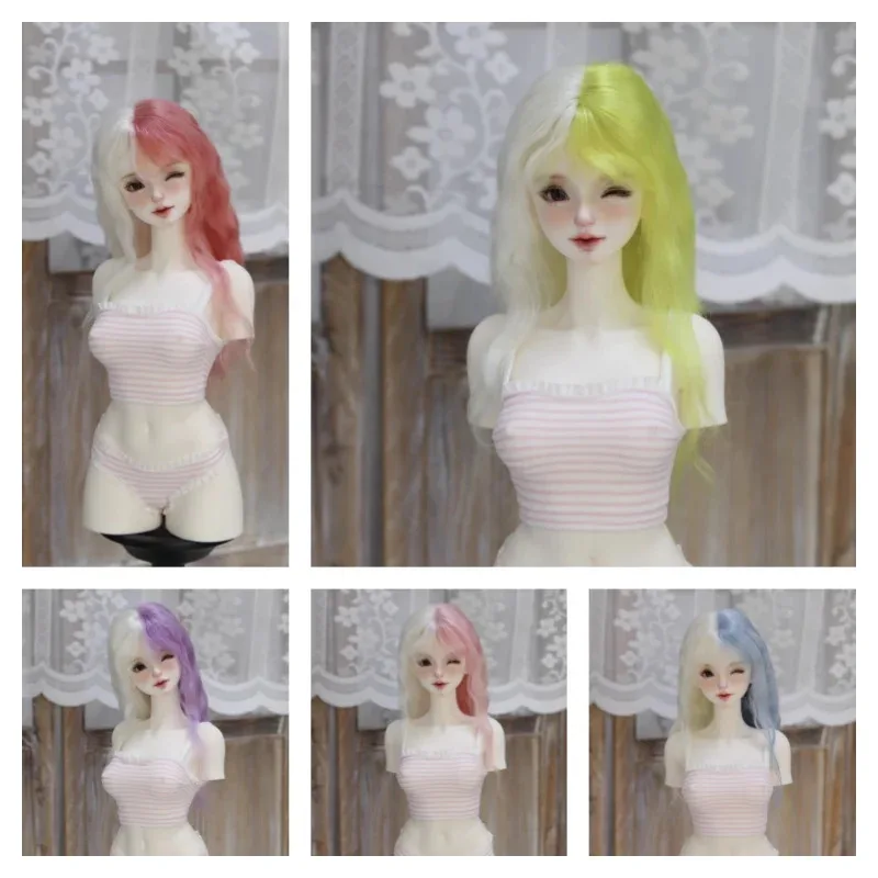 

BJD Doll Wigs Long Wavy Hair For 1/3 MDD SD Doll Curly Hair Accessories Mohair Soft Wig