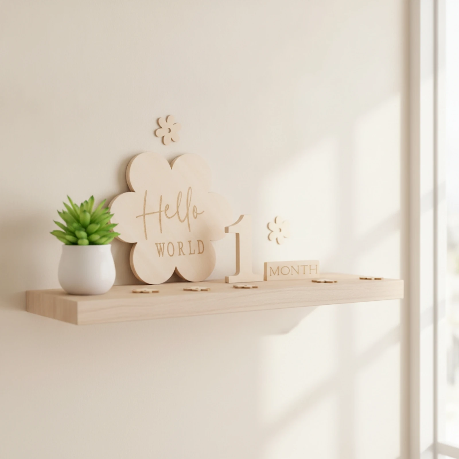 Wooden Milestone Board Double-Sided Milestone Board with Bag Boards Writable Signs Lightweight for Expectant Mothers view 3