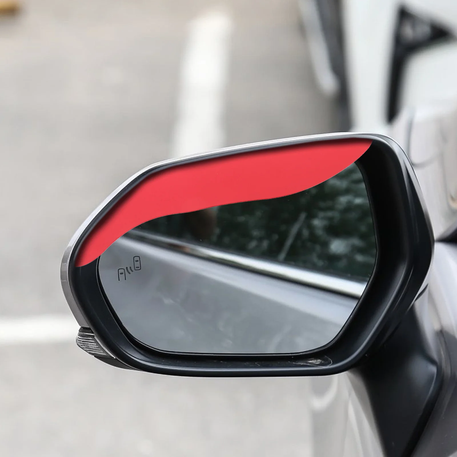 

1 Pair Carbon Fiber Texture Side Mirror Rain Visor Pvc Rearview Mirror Eyebrow Cover For Car Suv Auto Exterior Parts