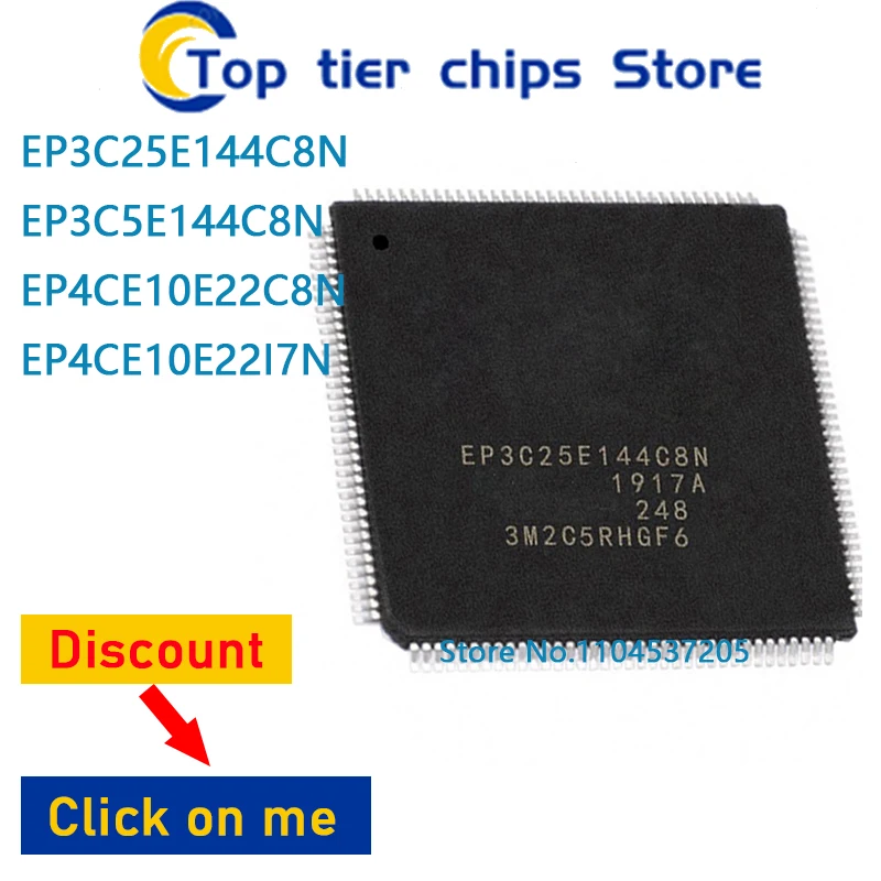 

1PCS/LOT EP3C25E144C8N EP3C5E144C8N EP4CE10E22C8N EP4CE10E22I7N QFP144 100% NEW
