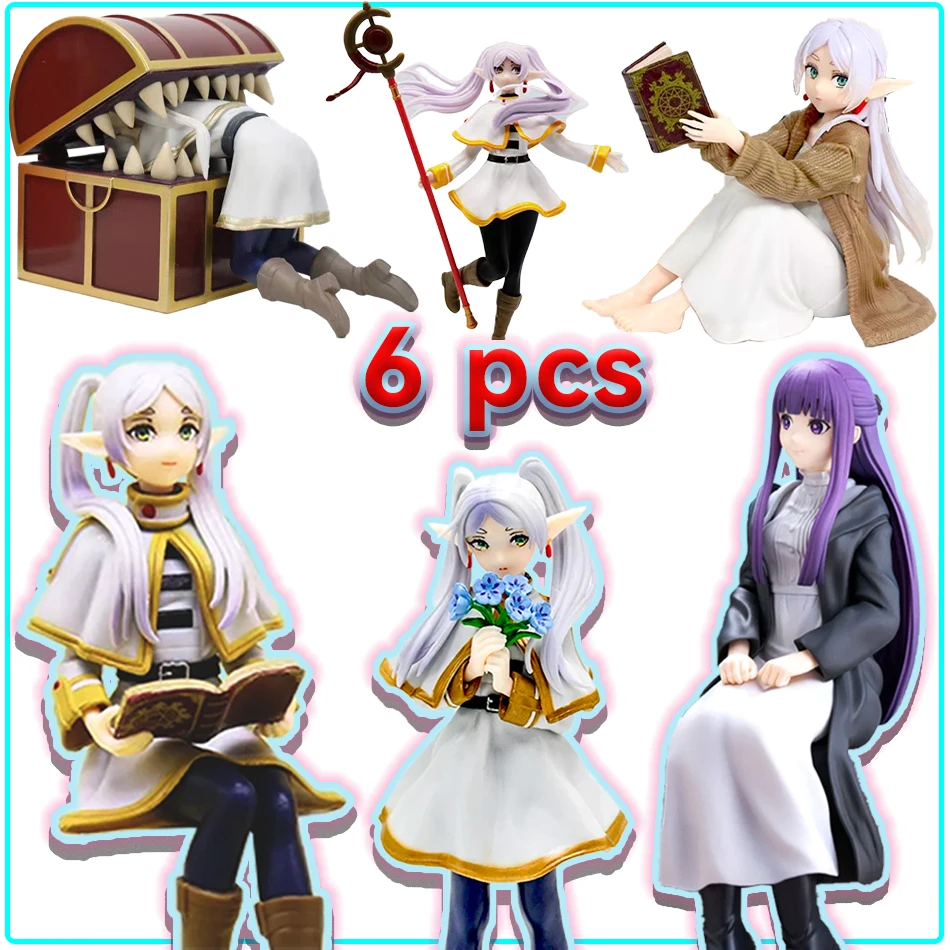 2025 Frieren Beyond Journey's End figura de chica de Anime tapón de fideos Sousou no Frieren figura de acción muñeca coleccionable en miniatura Juguetes