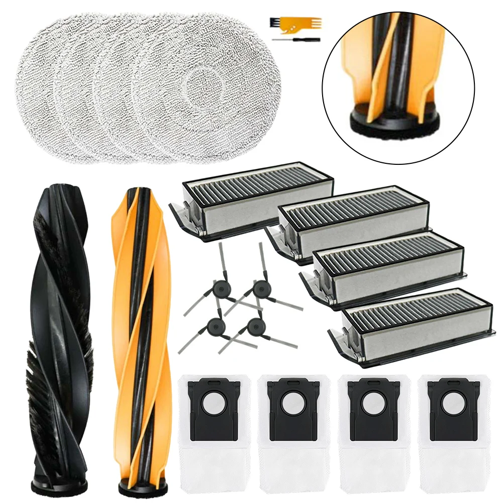 

Комплект для пылесосов Dreame-L40sPro Ultra/L50ProUltra/Matrix-10Ultra/Mova-V50Ultra: основная и боковые щетки, фильтры, салфетки для влажной уборки, мешки для сбора пыли