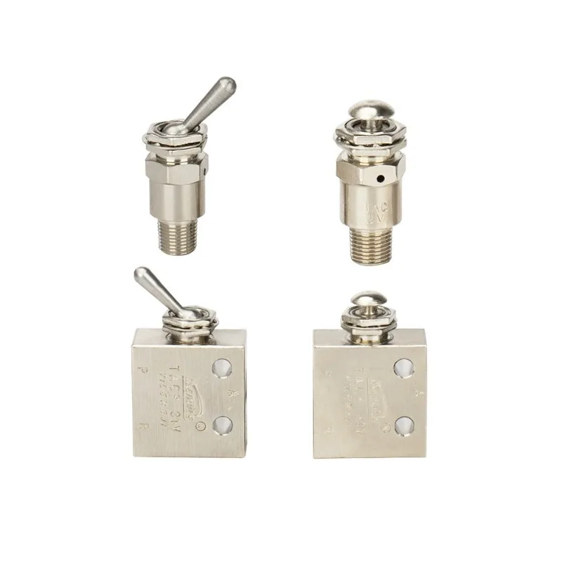 Air Pneumatic Mechanical Valve Toggle Button Switch TAC2-41V 31V 41P 31P 41PP TAC-4V 4P 3P 3V TV-3S