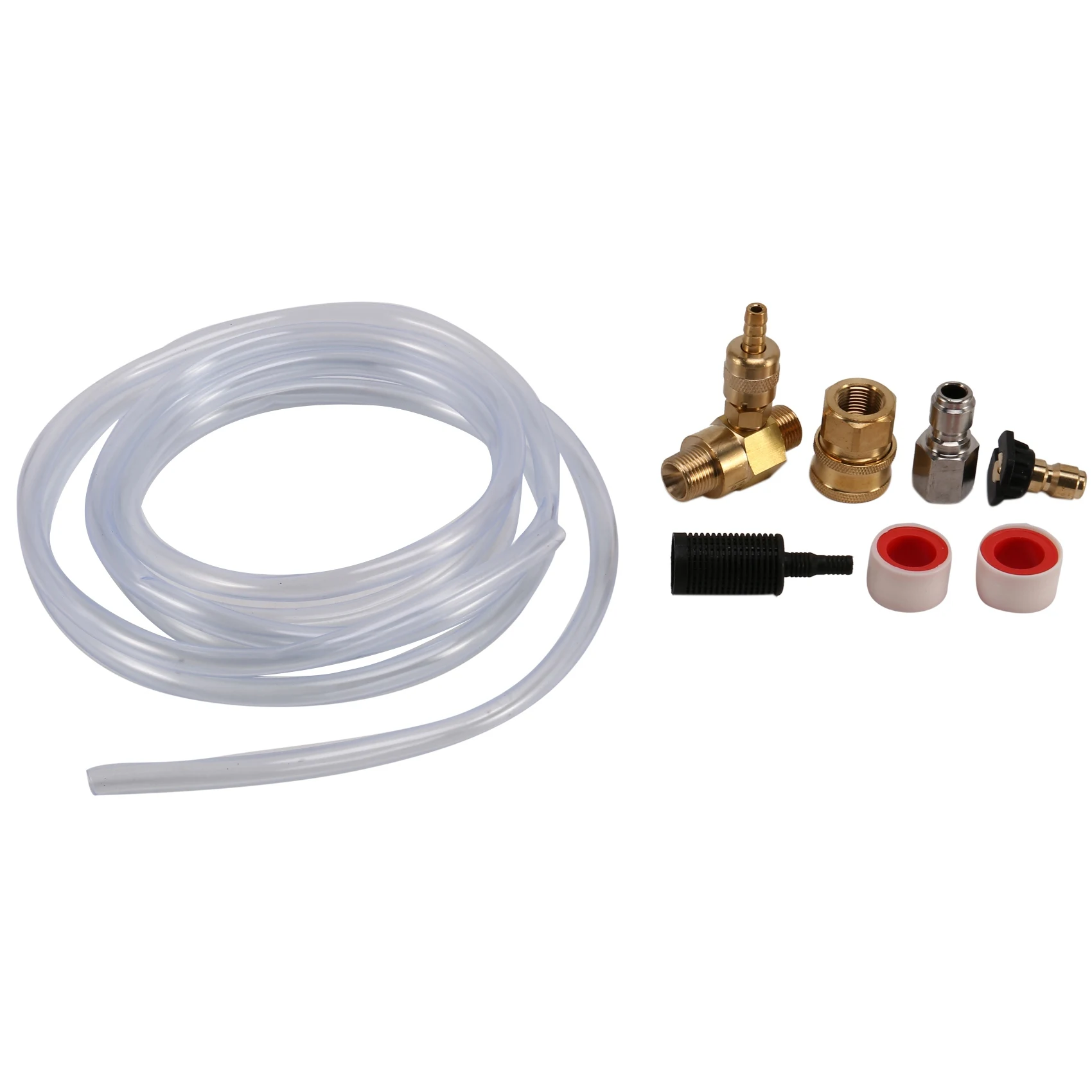 

New Downstream Injector for Pressure Washer, Power Washer Injector Kit, Soap Injector, 3/8 Inch Quick Connect, 4000 PSI