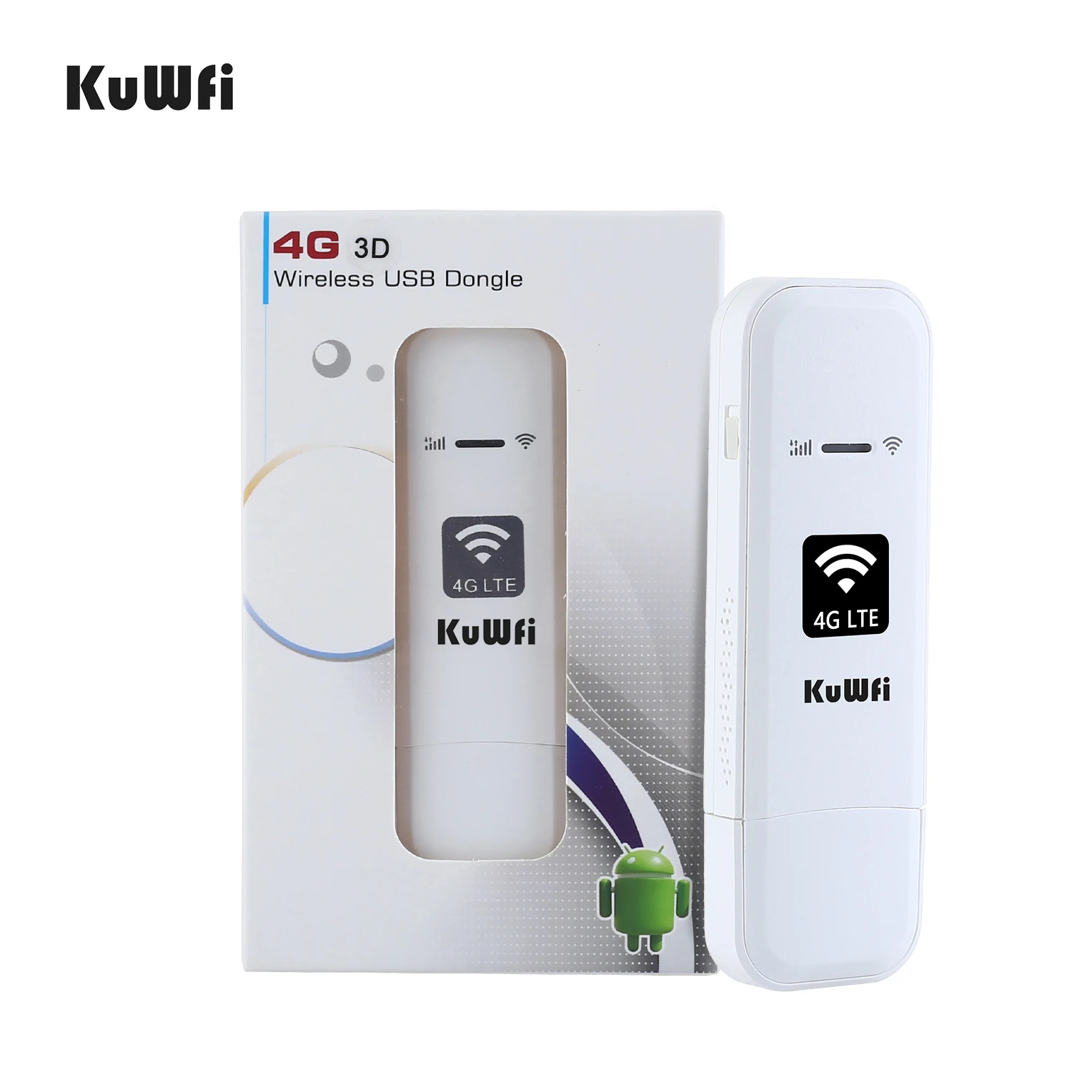 KuWFi 150Mbps 4G LTE USB Wireless Router Modem Portable SIM Card Mobile Mini Wifi Hotspot Pocket Dongle for Car Office Home